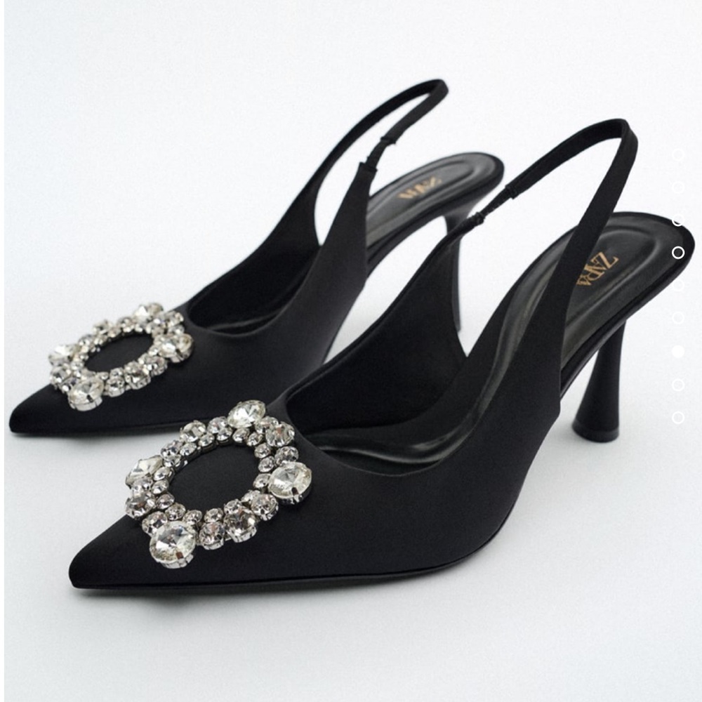 Zara Embellished Heeled Sling backs reposhing because I thought they were a 41
